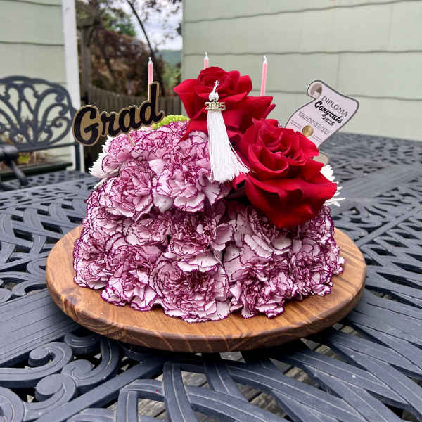 Graduation Flower Cake