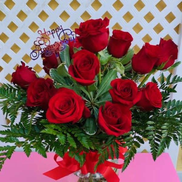 Love in Bloom-Happy Anniversary Roses