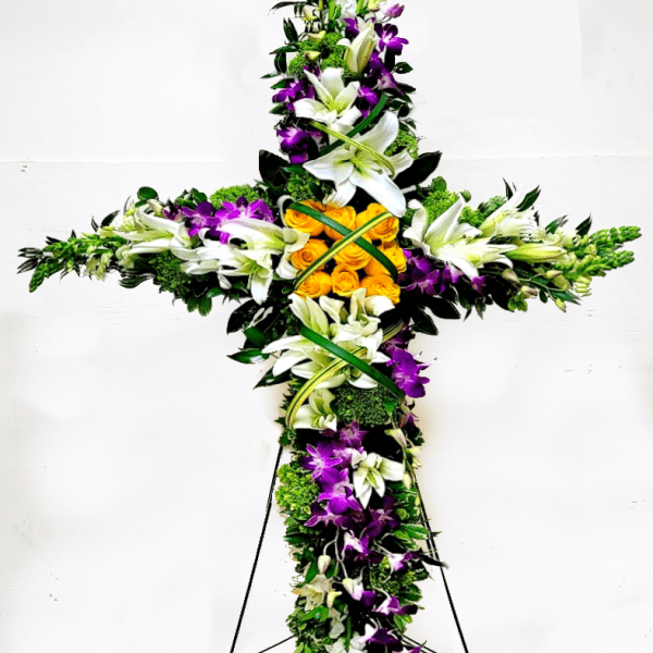 [TT-ANC135]: GRAND SPRING CROSS ON EASEL