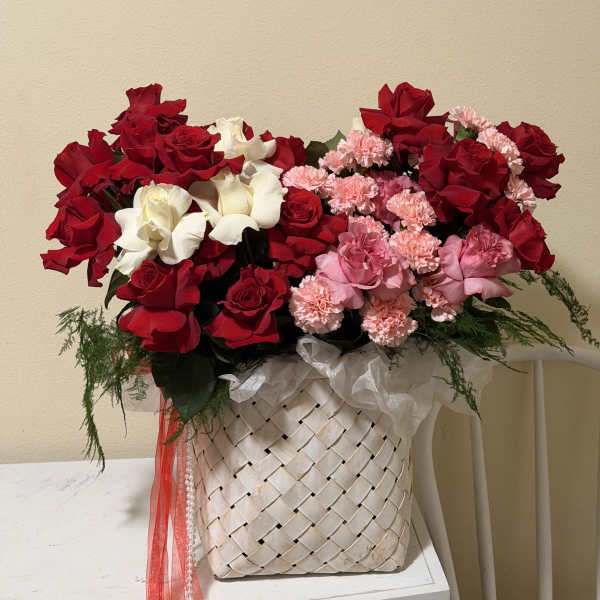 A bright composition for Valentine's Day