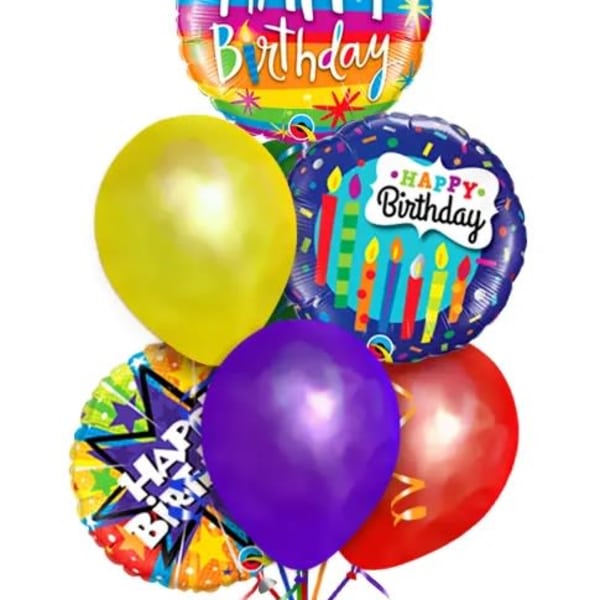 Birthday Ballon Bouquet (Option 2)