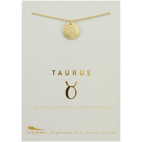 Taurus Zodiac Necklace