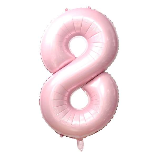 Baby Pink Number 8 Balloon