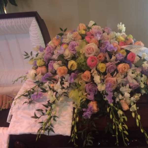 Custom Designed Colored Casketpiece- our own style!