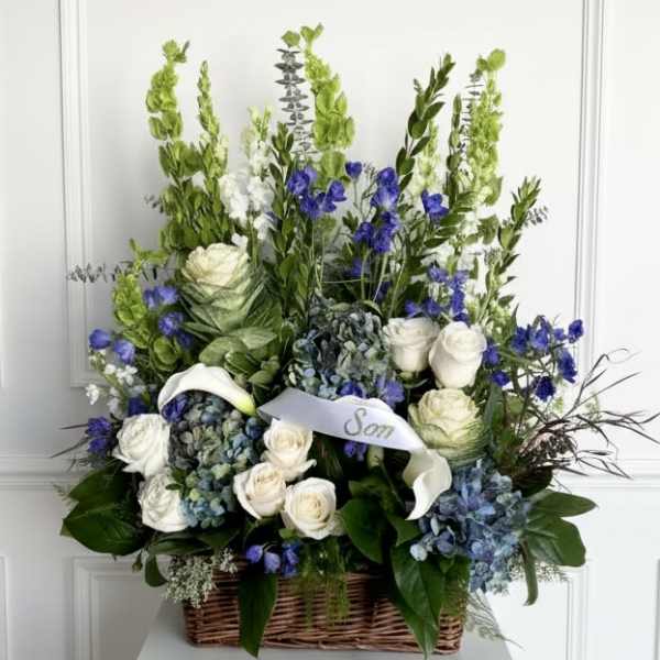 Blue Sympathy Traditions Basket