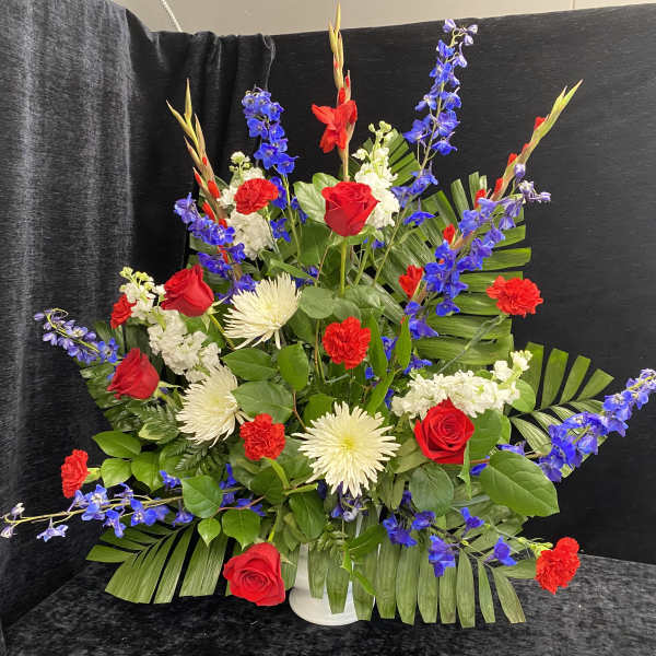 Patriot Funeral Spray