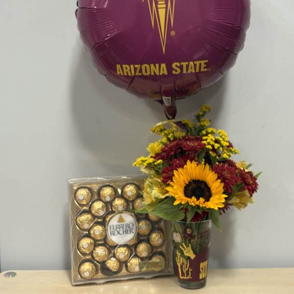 ASU Floral Glass & Chocolates
