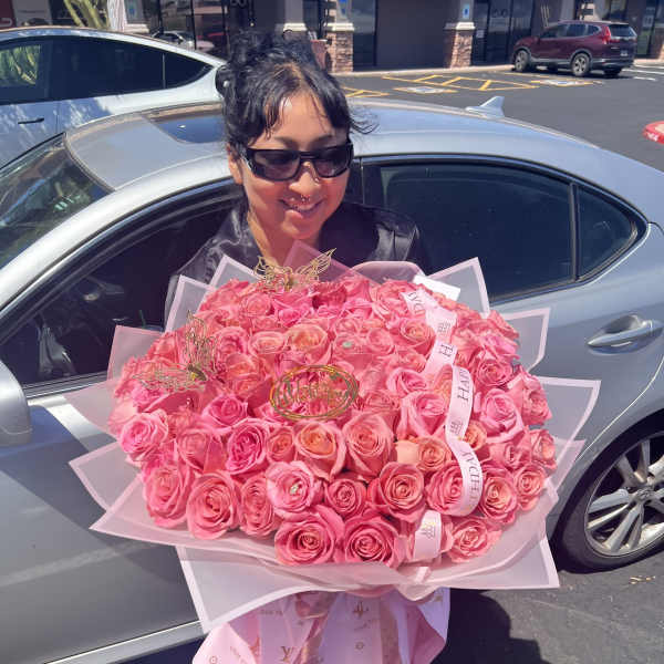 100 ways (100) rose bouquet all colors availible