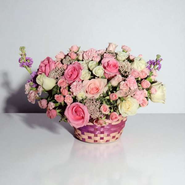 Blushing Harmony Basket #83