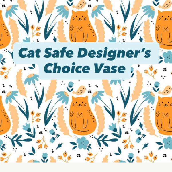 Designer’s Choice Vase Cat Safe