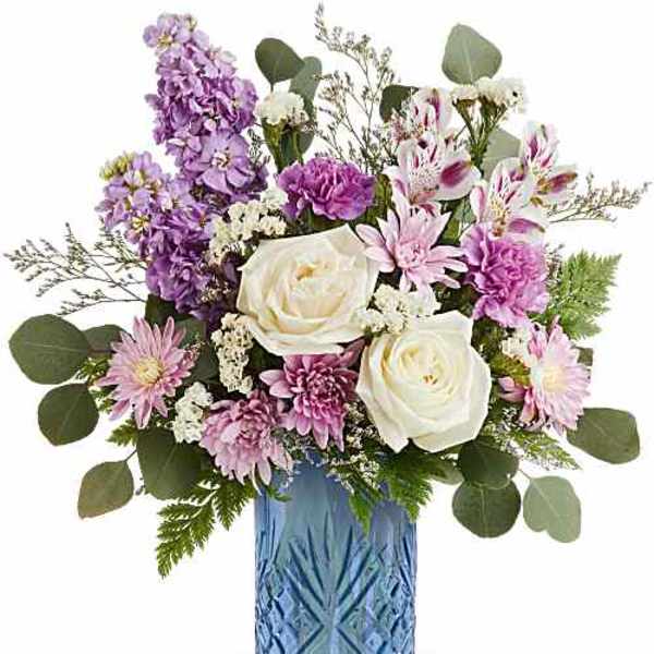 Teleflora's Blue Bliss Bouquet