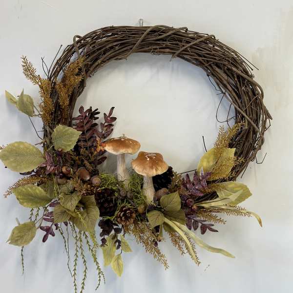 Fall Harvest Silk Wreath b Westford Florist Art By Veny