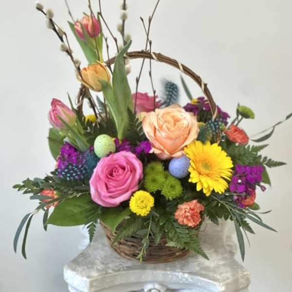Easter Blooms Basket by Westford Florist Art by Veny