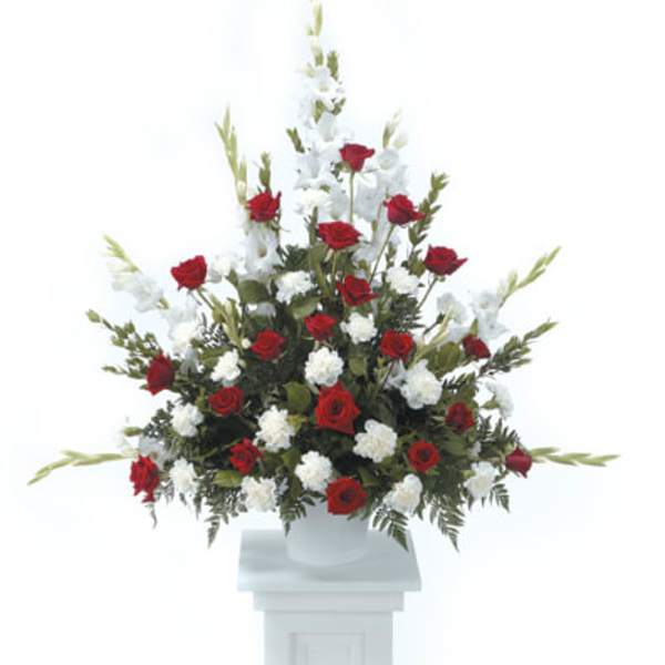 Loving Tribute Pedestal Arrangement