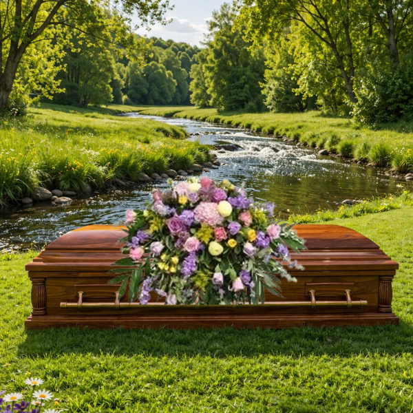 K633 Mixed Color Casket Spray