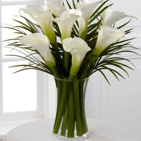 White Calla Lily Vase