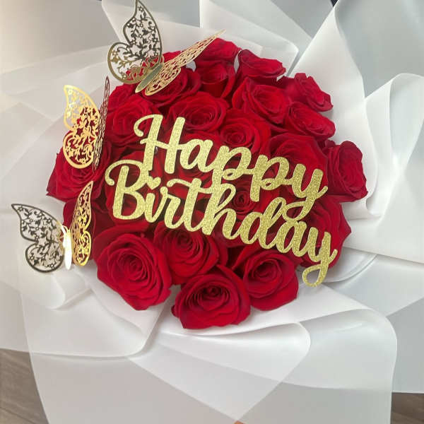 Happy Birthday 24 roses