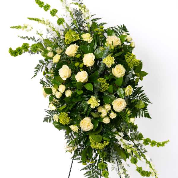 Our Gentle Thoughts Collection: Green & White Easel Spray