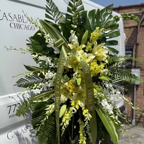 Tropical LILY Sympathy Spray