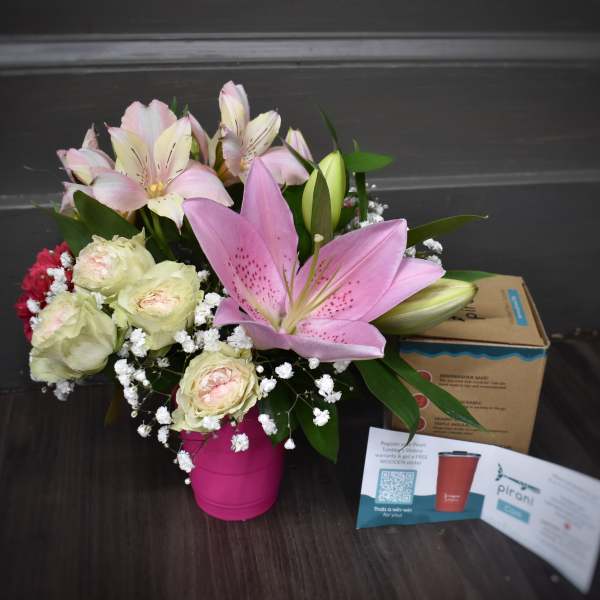 Beautiful Barista in Pink