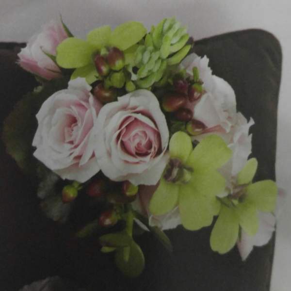 tropical wrist corsage