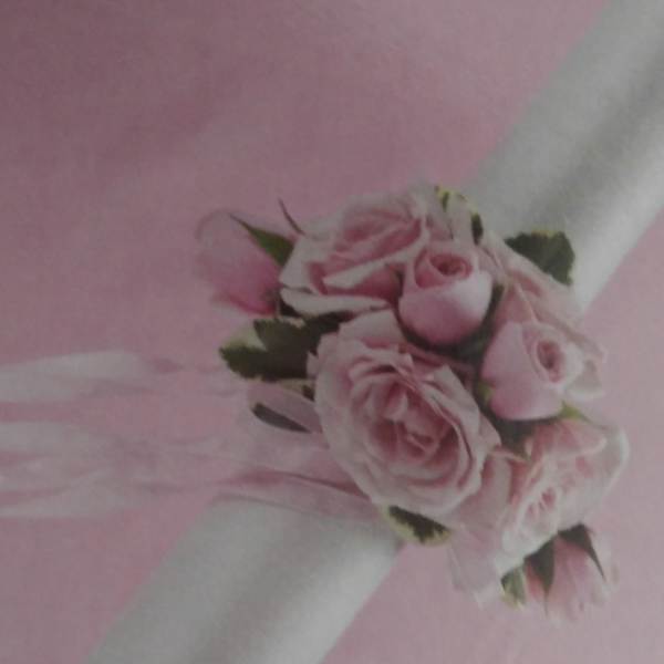 blush pink corsage