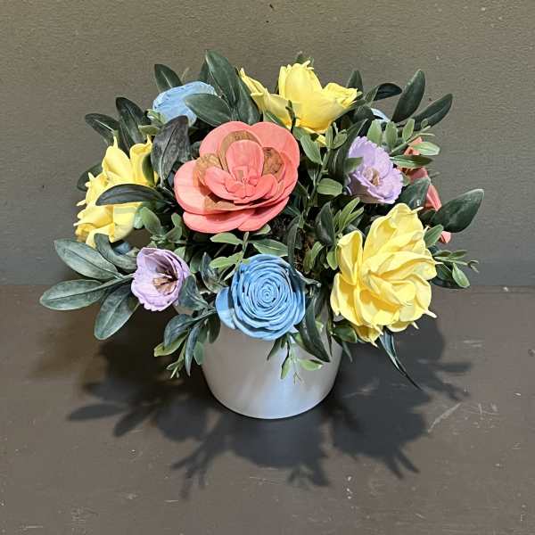 Sola Wooden Flower Centerpiece - Spring Fling