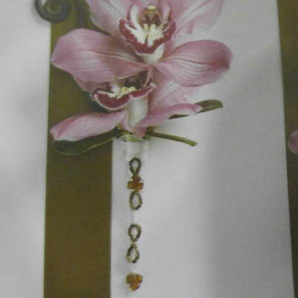 pink cymbidium orchids boutonniere