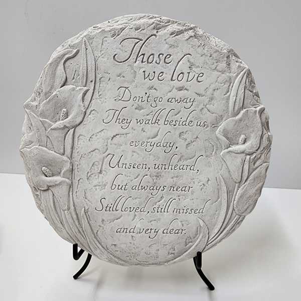 "Those we love" Plaque