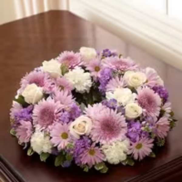 Lavender Cremation Wreath
