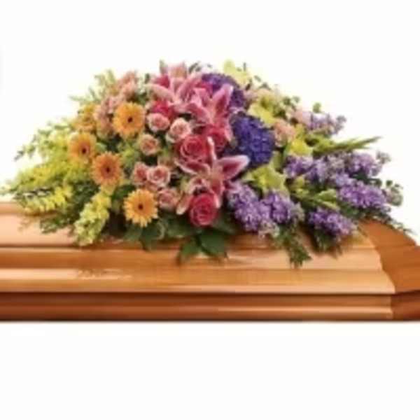 Colorful Memories Casket Spray