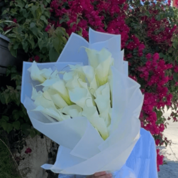 Luxury White Calla Lily Bouquet – Premium Flower Delivery Los Angeles