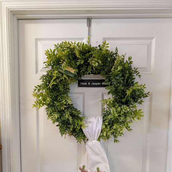 Graceful Greenery Cross Wreath