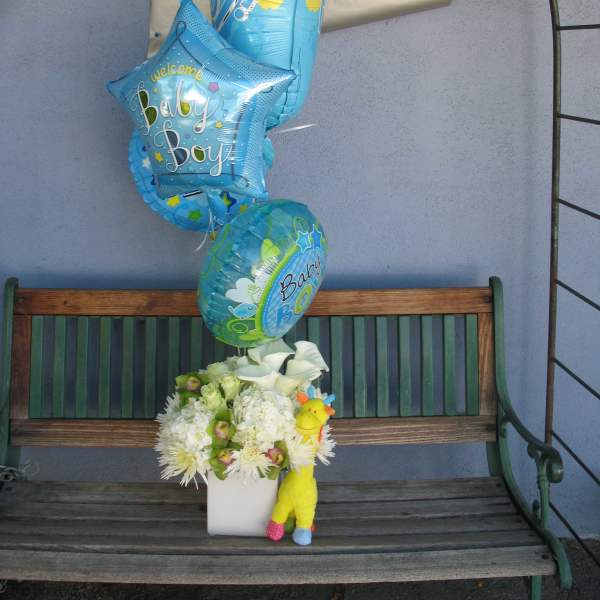 It's A Boy Balloons and Flowers #33