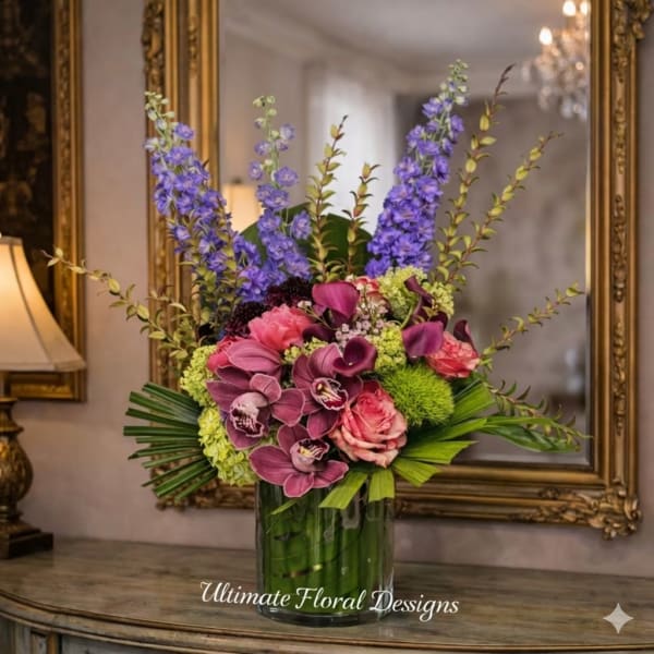 Vibrant Orchid & Delphinium Majesty