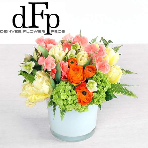 Local Garden Peaches and Cream Arrangement