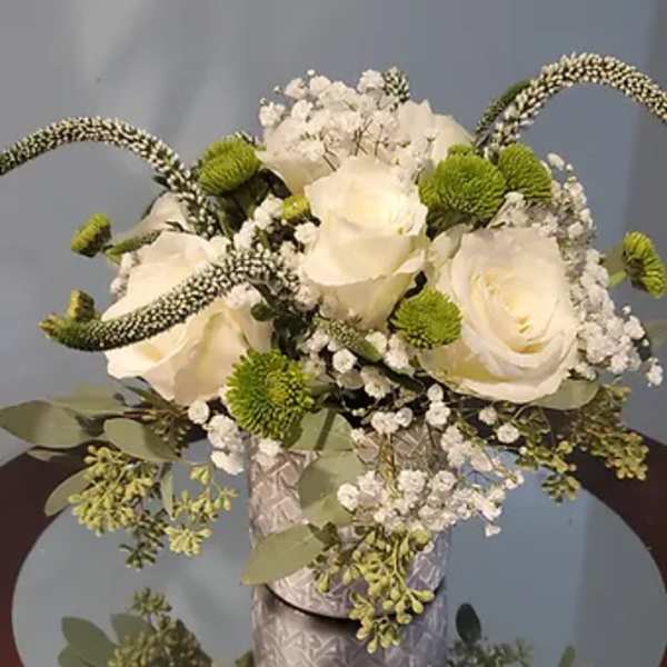 Designer white arrangement