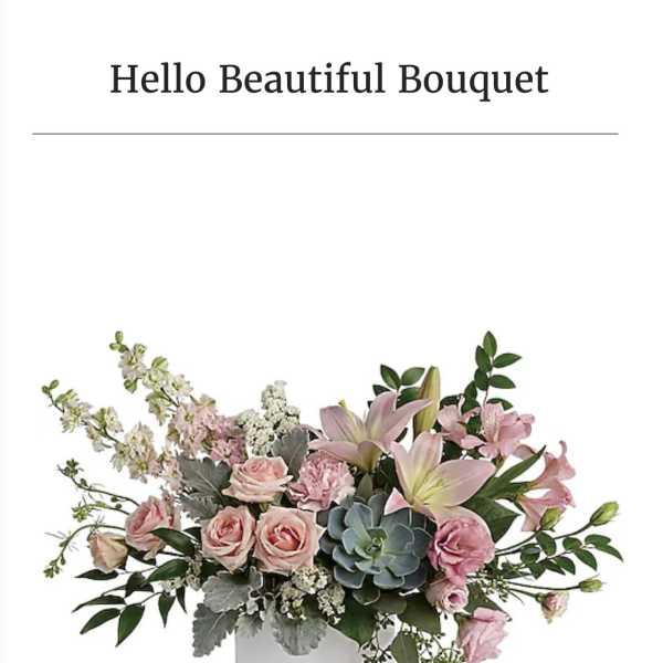 Hello Beautiful bouquet