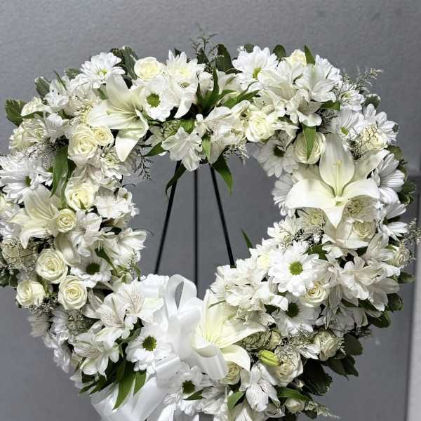 Open Heart Standing Wreath