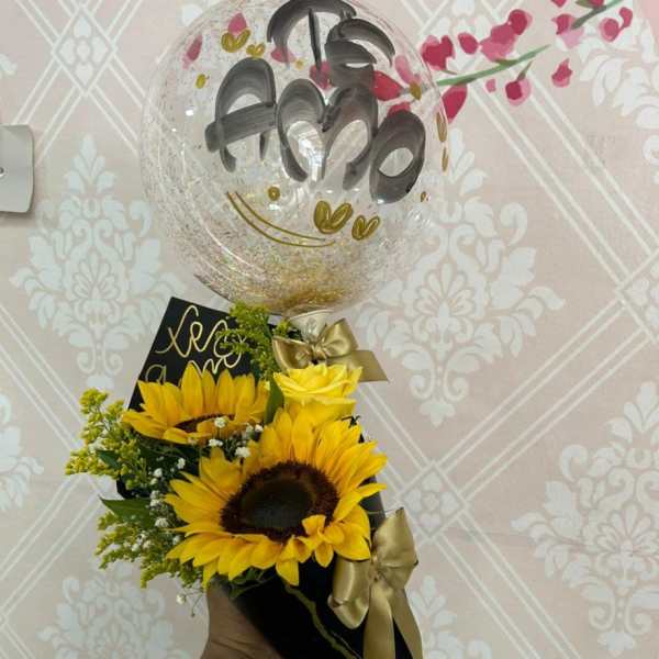 Mini Bouquet Amor Dorado