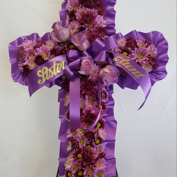 Standing Cross Wreath - Always In My Prayers