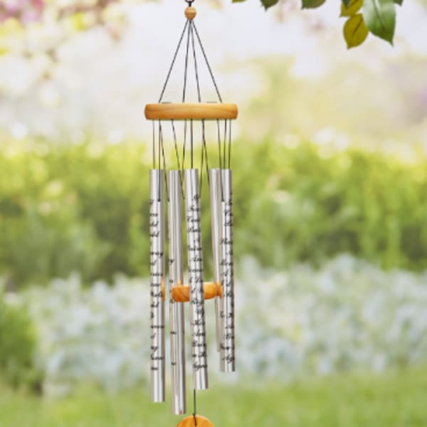 If tears could build a stairway, wind chime