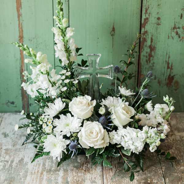 Crystal Cross Centerpiece