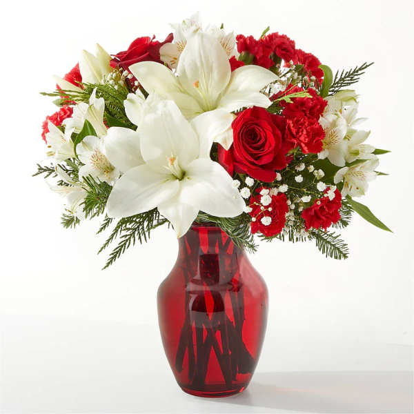RED AND WHITE ARRANGEMENT