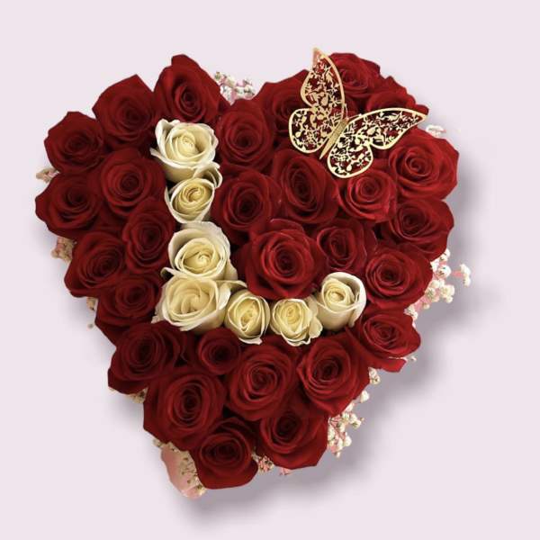 Rose Heart With A Letter
