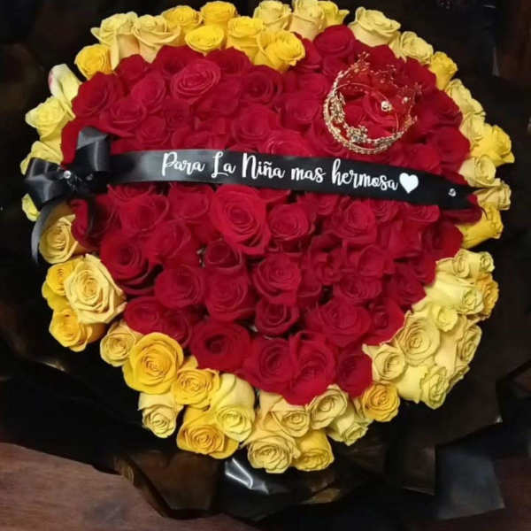 Ramo buchon de rosas