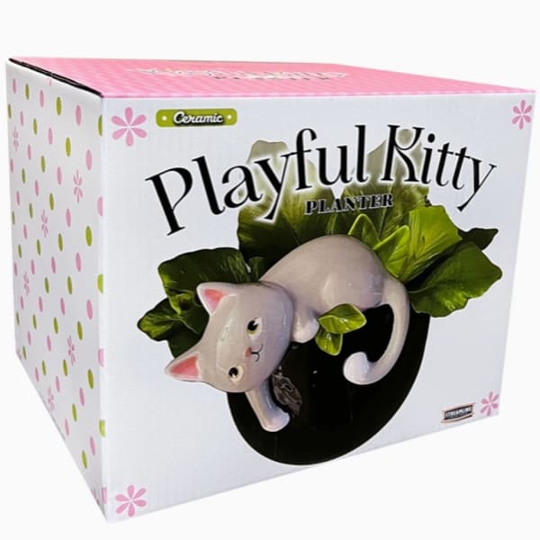 Playful Kitty Planter