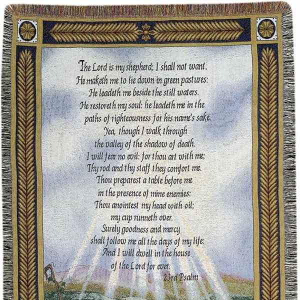 23rd Psalm Throw