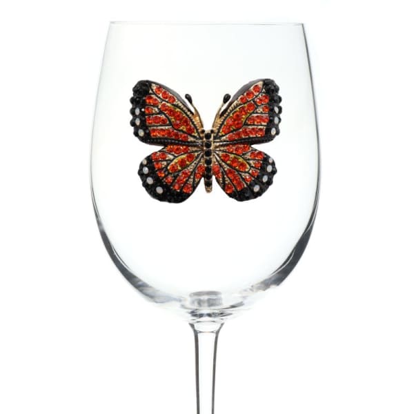 Monarch Butterfly Jeweled Glassware