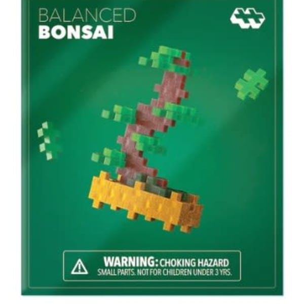 Green box labeled Balanced Bonsai with a pixelated bonsai graphic